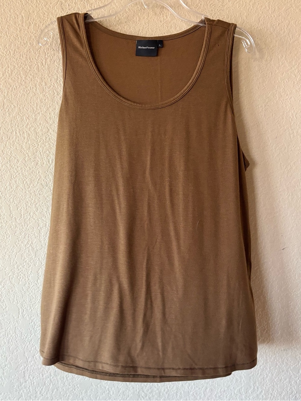 RicherPoorer Sleeveless Tank Top Brown Women's Size L
